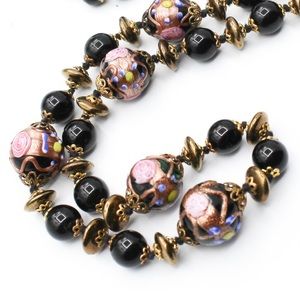 Venetian Wedding Cake Fiorato Bead Necklace